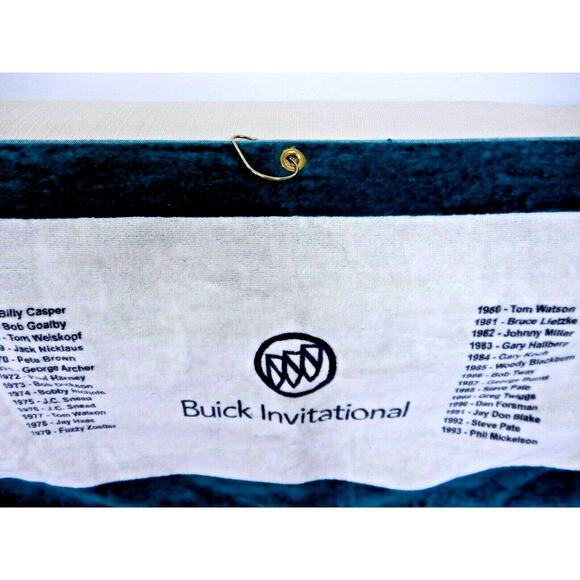 Vintage 2007 Buick Invitational Golf Towel Tiger Woods PGA 37" Devant Sports - Picture 7 of 8